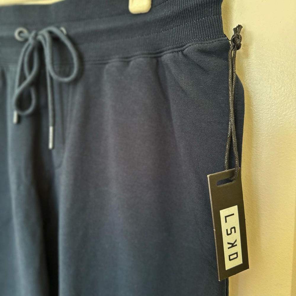 NWT LSKD Rival FLX Fleece Joggers Men’s Medium Navy Track Pants Athleisure - Picture 4 of 8